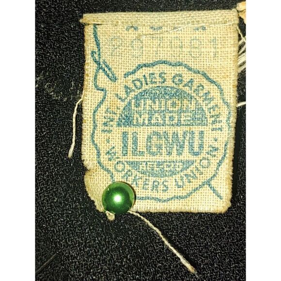 Pat Sandler For Highlight Dress Size 6 Black Beaded Collar 60s Couture LBD - Picture 11 of 11